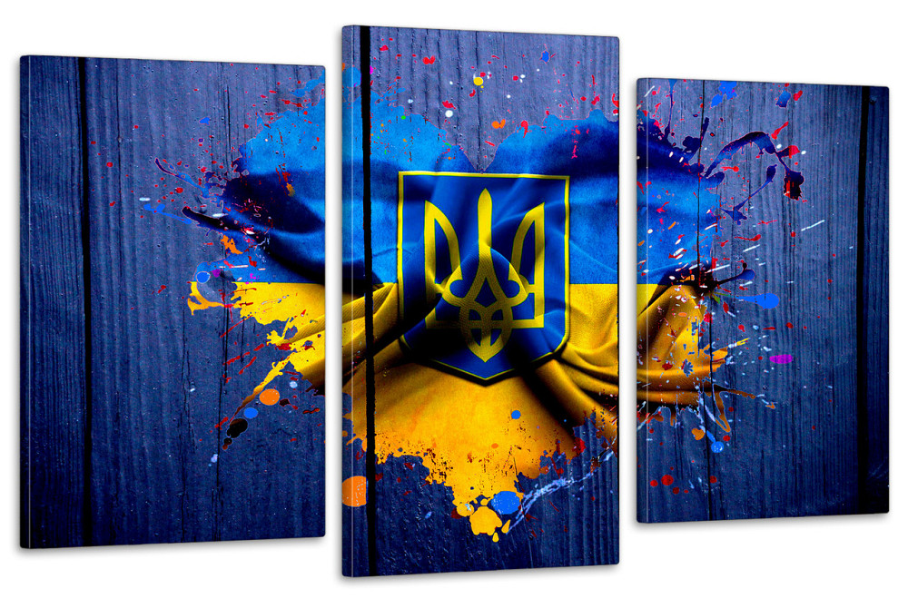 Модульная картина в гостиную / спальню  Українське Серце  Art-686_3 Киев - изображение 1