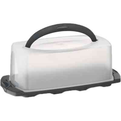 Тортовница Kela Deli Rectangle 40х17х14,5 см Gray (12175) Винница