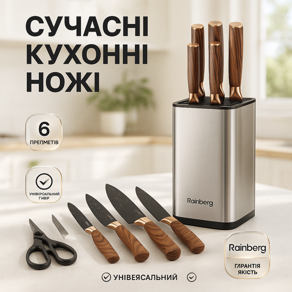 Кухонные ножи из хорошей стали, Эксклюзивные кухонные ножи профессиональные TR-41 Львов - изображение 8