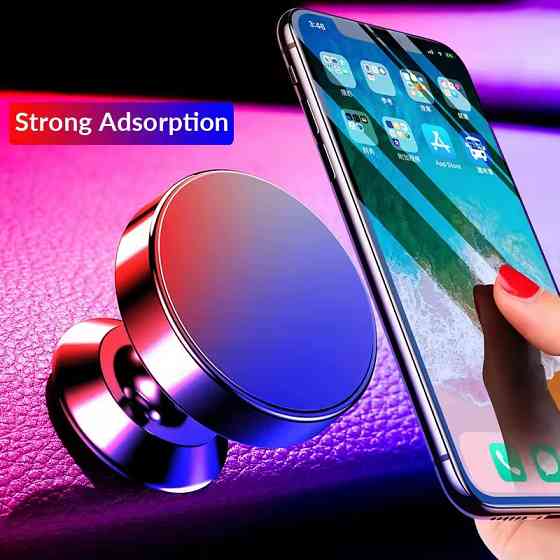 Тримач автомобільний, магнітний під телефон JK019, чорний Кам'янець-Подільський