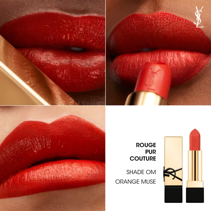 Помада для губ Yves Saint Laurent Rouge Pur Couture Caring Satin Lipstick OM Orange Muse Славянск - изображение 3