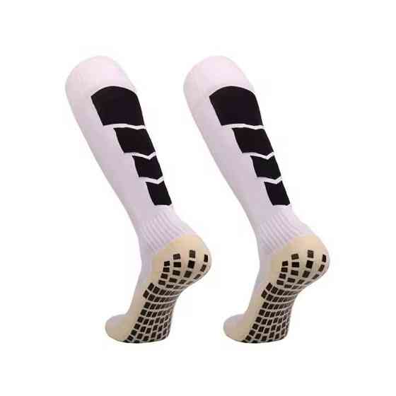 Гетры футбольные с антискользящим покрытием на подошве CZST-319 белые,размер L Каменец-Подольский