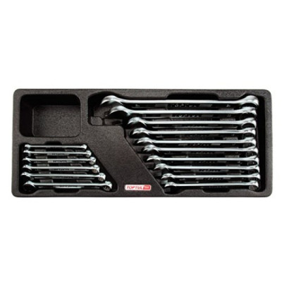 Ключ Toptul комбінований 6-24мм 16 шт. (У ложементі) (GAAT1604) Вінниця - фото 1
