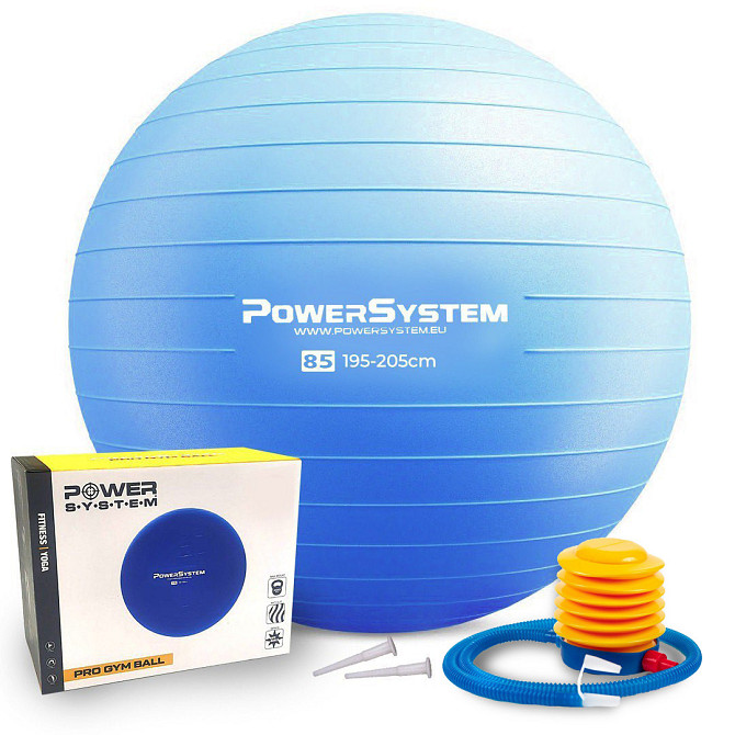 М'яч для фітнесу (фітбол) Power System PS-4018 Ø85 cm PRO Gymball Blue Кам'янське - фото 1