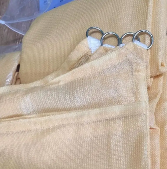 Тент навіс затіняючий квадратний 5х5м Сітка (Молочний) Вінниця - фото 6