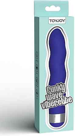 Универсальный вибратор в форме волны ToyJoy Funky Wave Viberette фиолетовый Sex Aura Киев