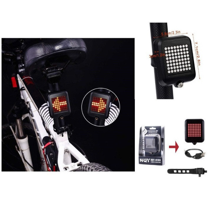 Задній акумуляторний велоліхтар, Світловідбивач на вело, Ліхтар для нічної їзди, Мигалка велосипедна HN-12 Львів - фото 10