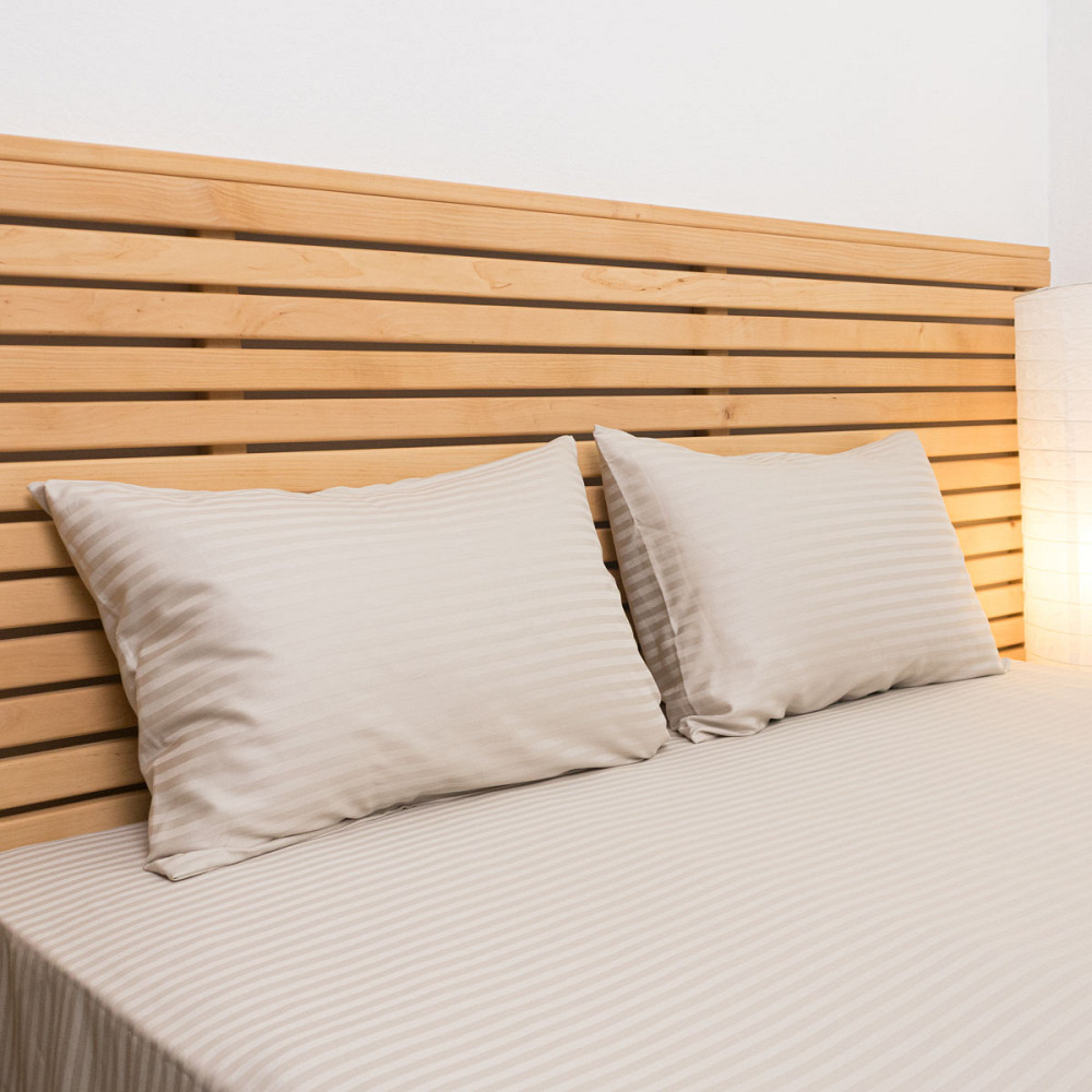 Наволочка страйп сатин на подушку 40х60 см 125 г/м2 YouStar 1 шт. (Перламутровий) Суми - фото 3