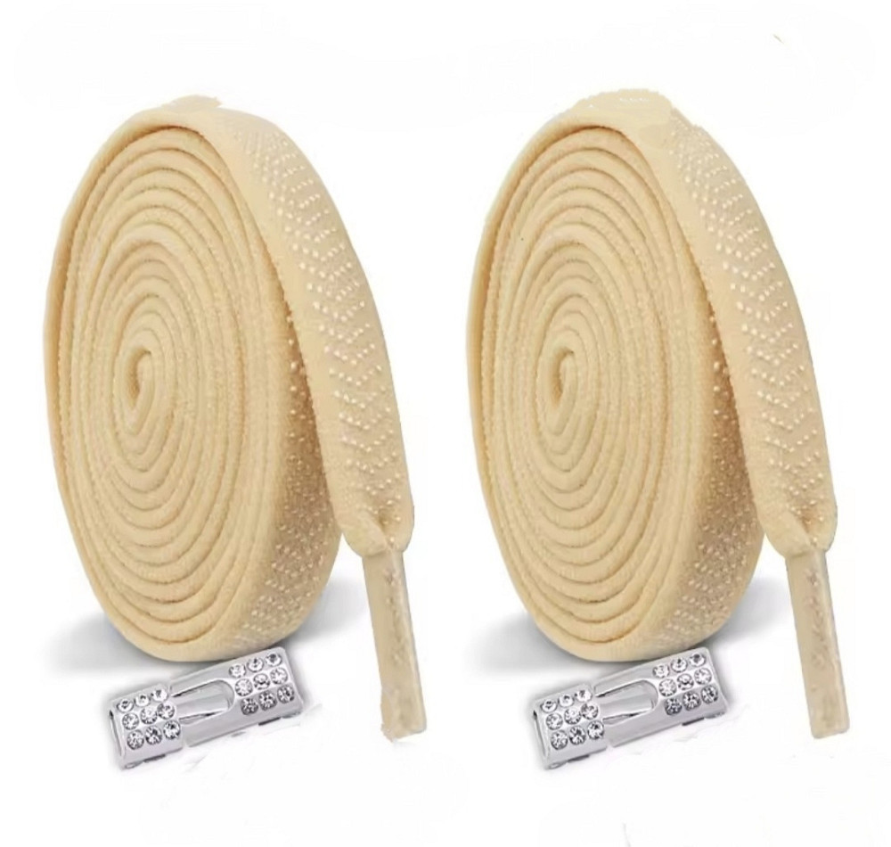 Шнурки еластичні без зав'язок з металевою застібкою зі стразами Сміла - фото 2