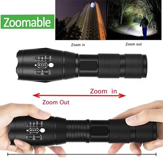 Уцінка: Надпотужний LED ліхтар Mediashop Tac Light — 5 режимів, Zoom, авіаційний алюміній (Чорний) Київ - фото 17