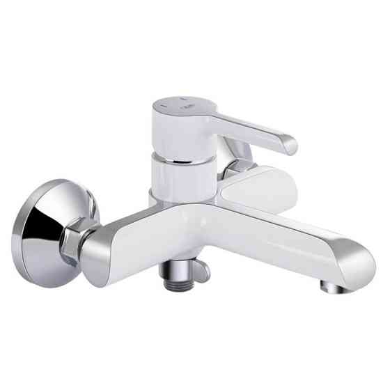 Змішувач для ванни з душовим гарнітуром Qtap Grand QTGRAWCR006 Chrome/White Харків