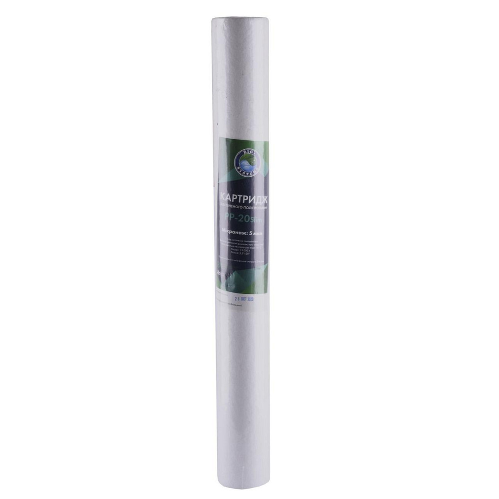 Картридж полипропиленовый Slim line 20*2,5″ Bio+ systems PP-20 (5 мкм) Киев - изображение 1