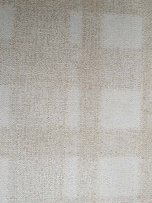 Шпалери вінілові на флізелін гарячого тиснення Marburg Natural vibes метрові клітка під тканину пісочний Київ - фото 5