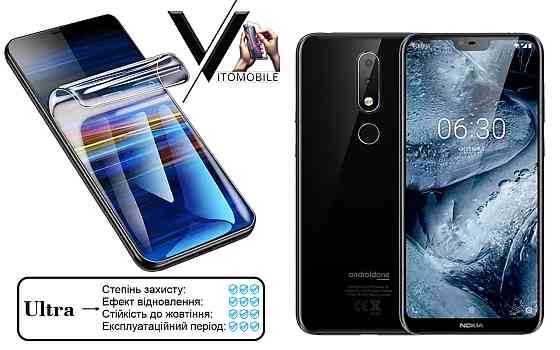 Поліуретанова плівка Ultra для Nokia 6.1, Nokia 6.1 Plus – мінімальна товщина, максимальний захист! Київ