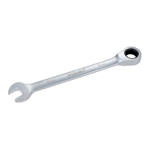 Ключ ріжково-накидний з тріскачкою 13мм CrV satine SIGMA Житомир - фото 3