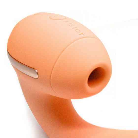 Вакуумний вібратор KISTOY Tina Mini Orange, вагінально-кліторальний Sex Aura Київ