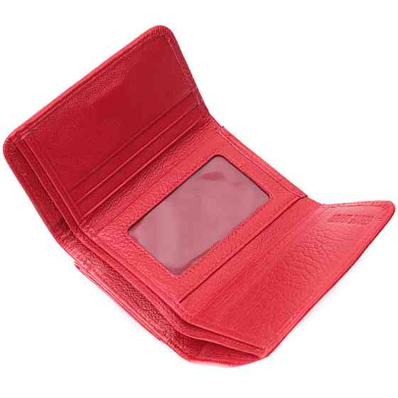 Женский кошелек горизонтального формату из натуральной кожи ST Leather 22721 Красный Киев