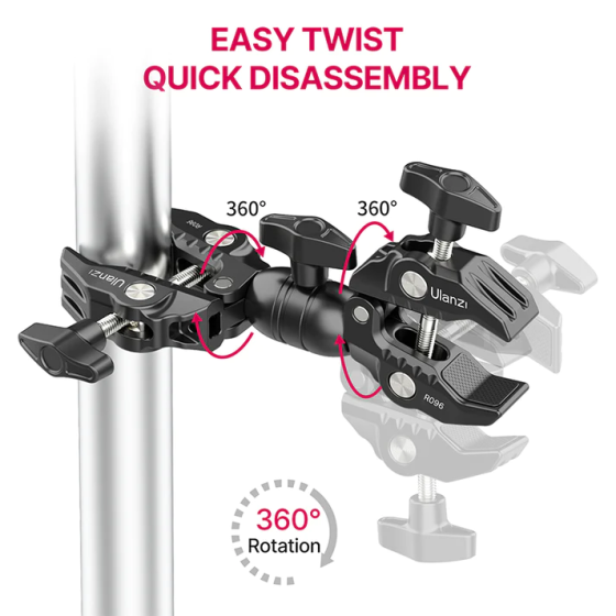 Шарнирное крепление Ulanzi R096 Double Super Clamp (UV-2870 R096) Киев