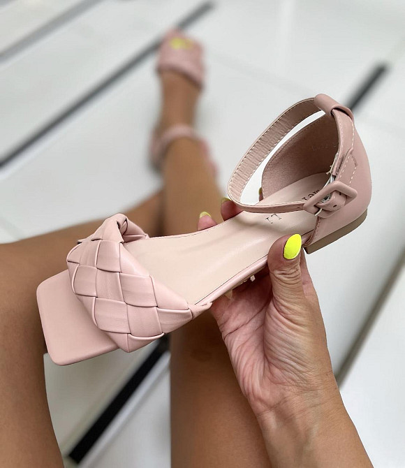 Meideli Босоніжки жіночі пудрові MEIDELI E839-33 літні, еко-шкіра/ Модні босоніжки на плоскій п Коломыя - изображение 1