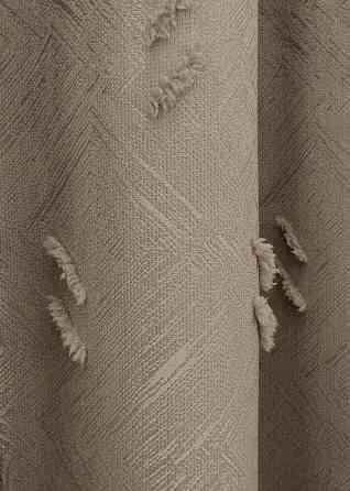 Шторная ткань Лен Букле цвет капучино 1886ш Киев