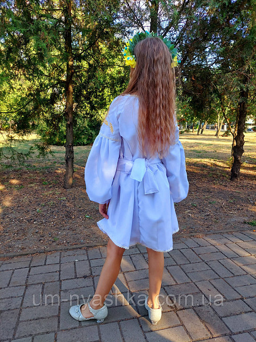 Дитяче вишите біле плаття з колосками Кривий Ріг - фото 8