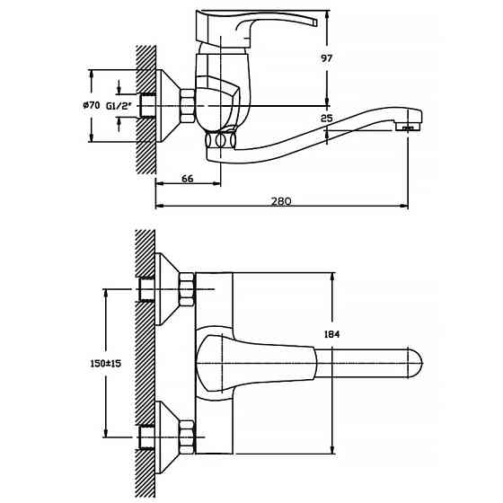 Кухонный смеситель Haiba Focus 005 (HB0118) высокого качества Харьков