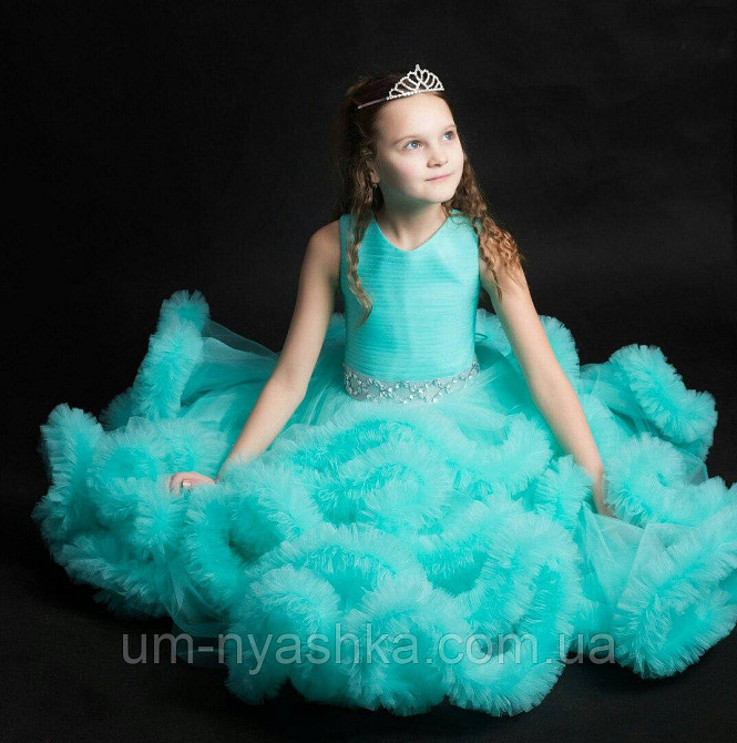 Пышное платье Облачко МЯТНОЕ на 4-5, 6-7, 8-9 лет Кривой Рог - изображение 2