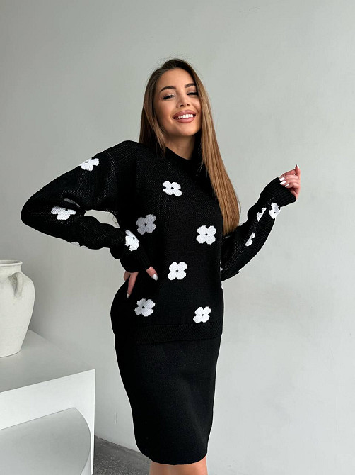 Жіночий базовий в'язаний костюм двійка машина вʼязка Одеса - фото 6