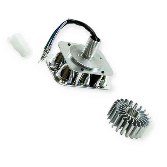 Светодиодный квадратный в фару мопед Дельта (6 диодов) вместо лампочки модуль Мукачево