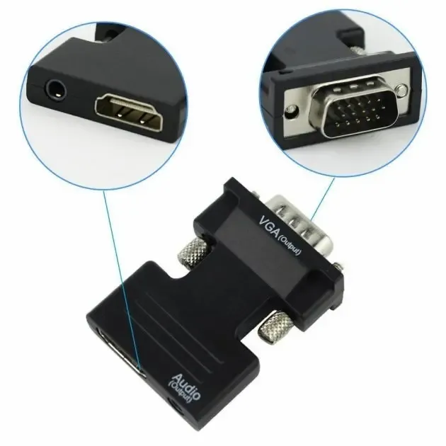Конвертер с HDMI на VGA OUT Black Коломия - фото 7