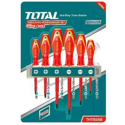 Набор инструментов Total отверток электрика Sl, Ph, 6шт. (THTIS566) Винница
