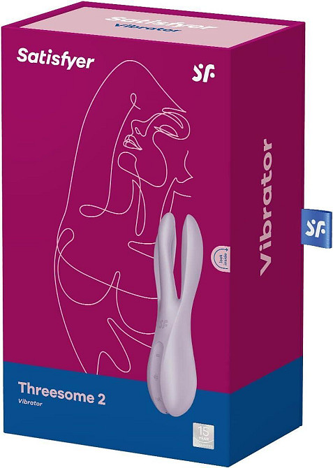 Клиторальный вибратор Satisfyer Threesome 2 Violet, 3 гибких пальчика, 3 мотора Sex Aura Киев - изображение 7