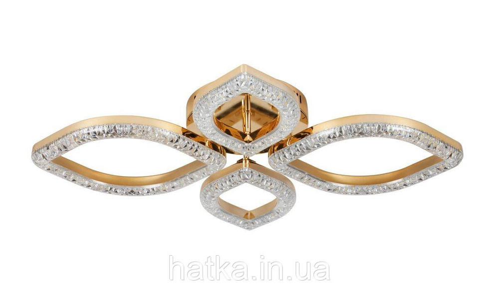 Люстра світлодіодна акрилова Sirius 2721/2+2 GD 48W*2 Київ - фото 2