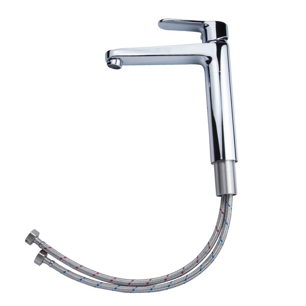 Corso Смеситель MARMORE Ø35 для раковины литой высокий на гайке CORSO DB-1A638C (9623010) Коломыя - изображение 5