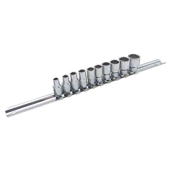 Набір головок торцевих на планці 12-гр. 1/4" дюймових 10ед. TOPTUL GAAQ0810D-12 Чернігів