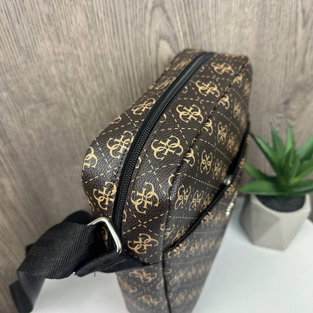 Стильна чоловіча сумка планшетка на плече стиль Guess, сумка-планшетка Гесс чорна ( 13258 ) Харьков - изображение 3
