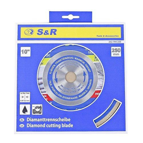 Диск алмазний S&R CORONA 250 x 1,6 х 25,4 керамограніт Одеса - фото 3