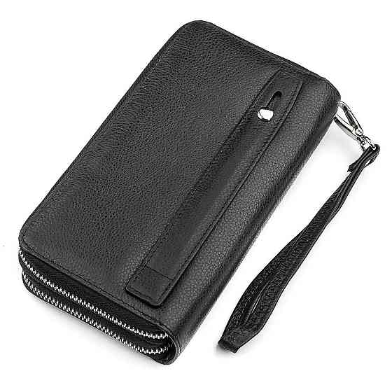 Чоловічий гаманець ST Leather 18451 (ST127) натуральна шкіра Чорний Київ