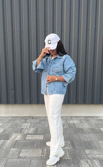 Джинсовая куртка женская оверсайз р 42-46 Харьков - изображение 2