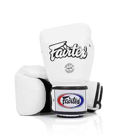 Боксерські рукавиці Fairtex BGV1 White 14 унцій (бинти в комплекті) Каменское