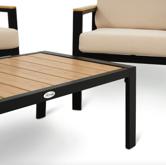 Комплект садових меблів Di Volio Merano чорний/бежевий Киев - изображение 3