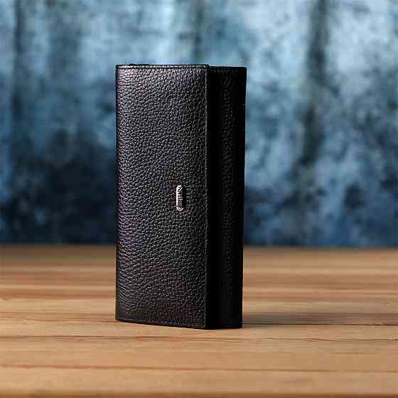 Класичний жіночий гаманець з натуральної шкіри CANPELLINI 20872_1 Чорний Київ