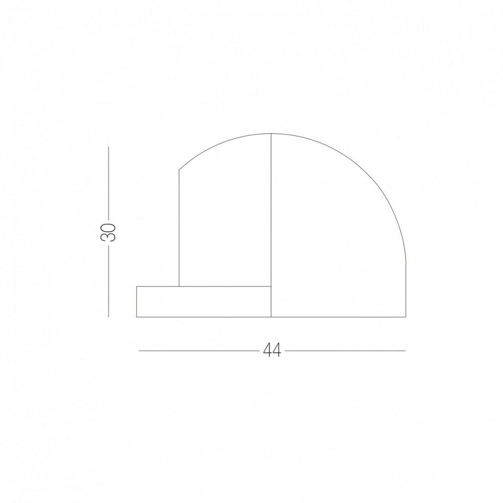 УПОР ПІДЛОГОВИЙ ДЛЯ ДВЕРЕЙ M-42L MC МАТОВИЙ ХРОМ Київ - фото 2