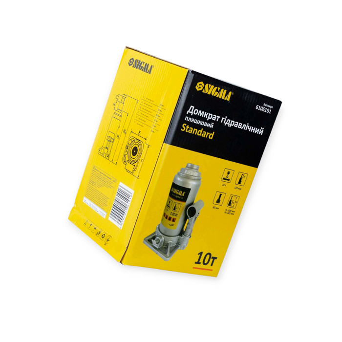 Домкрат гідравлічний 10 т, 200-385 мм (коробка) Мукачево - фото 3