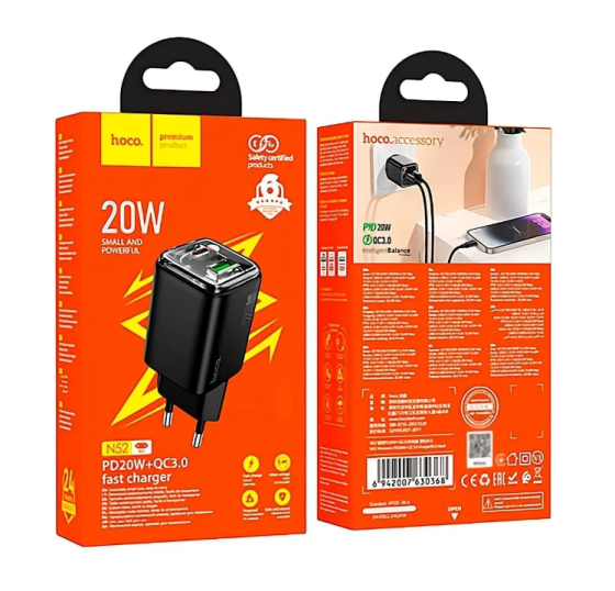 СЗУ Сетевое Зарядное Устройство Hoco N52, PD20W Днепр
