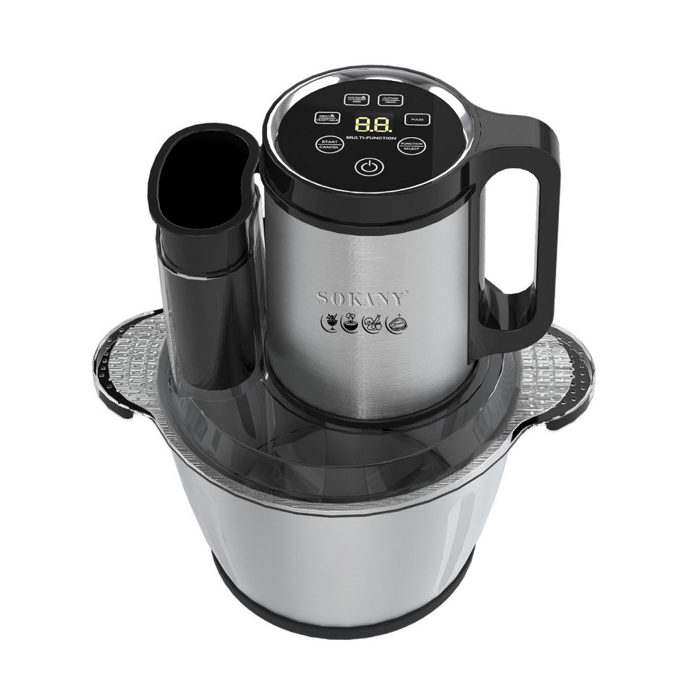 Sokany Чопер подрібнювач 600 Вт 6 лез з чашею на 2,5 літра м'ясорубка Sokany SK-06035 Коломыя - изображение 1