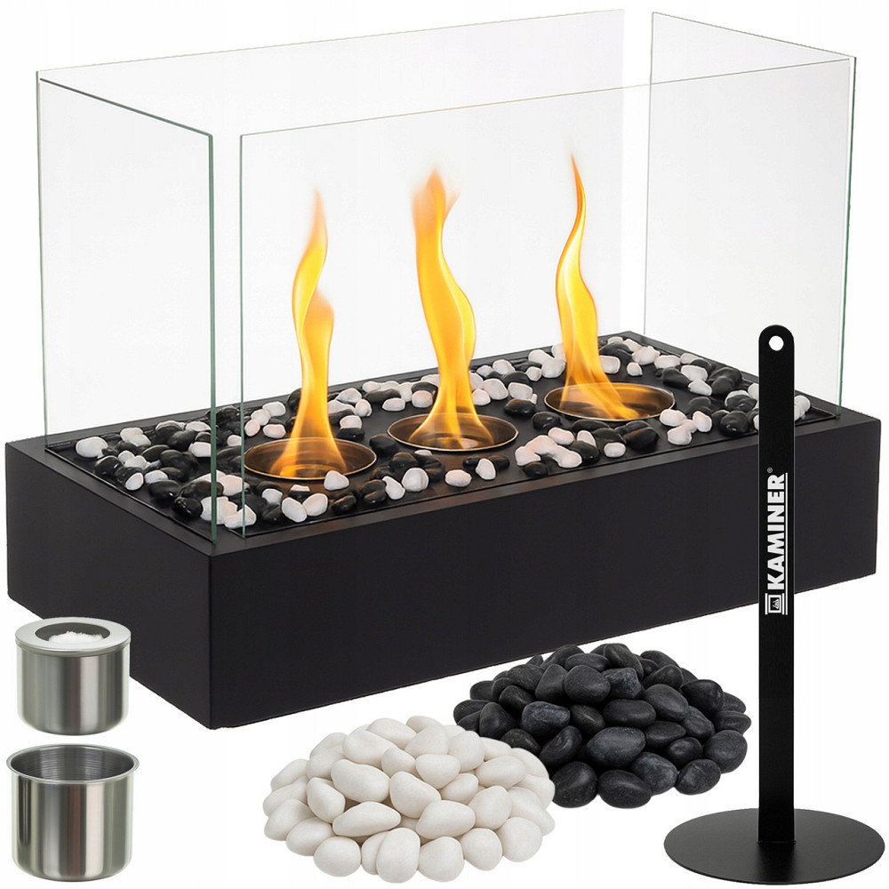 Биокамин бездымный 45х29х20.5 см для дома и террасы на биоэтаноле Kaminer (26318) Нововолынск - изображение 1