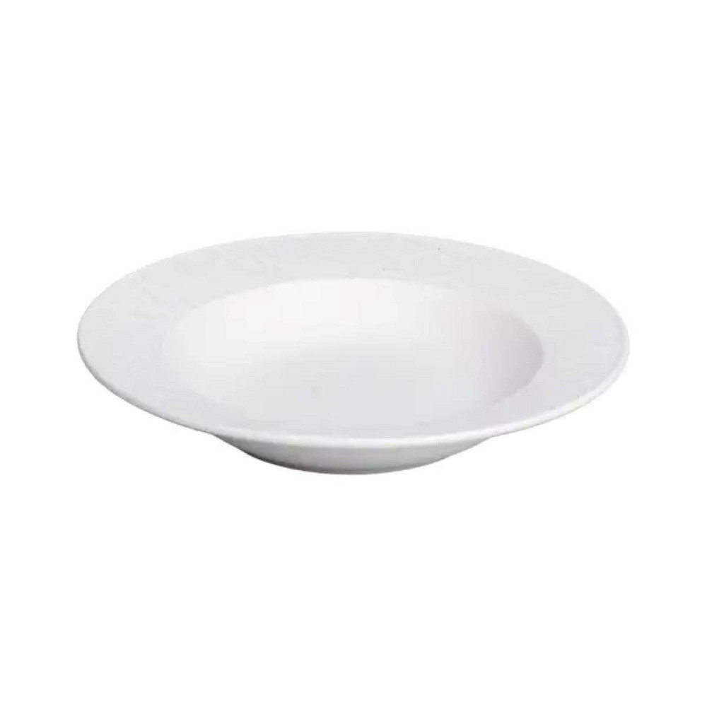 Белая фарфоровая суповая тарелка 23 см Киев - изображение 1