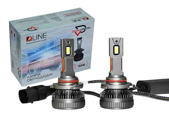 Комплект світлодіодних ламп QLine DualVision HB3 (9005) 65W Canbus 6000K 12V Харків