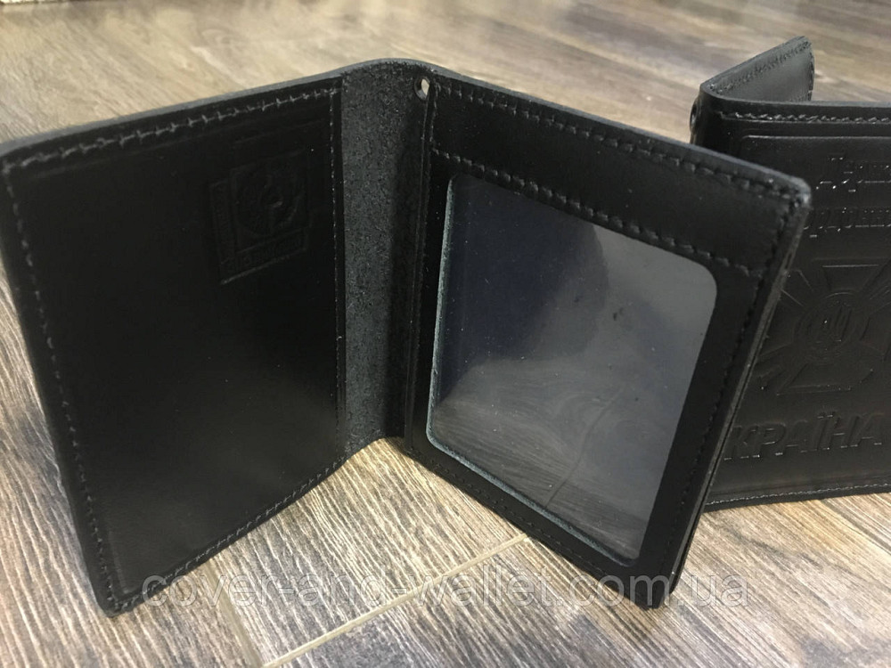 Обкладинка з натуральної шкіри на посвідчення "Державна прикордонна служба" (на книжку) Київ - фото 6